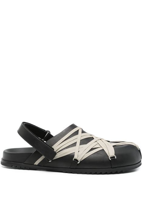 sandali megalaced mule granola uom neri RICK OWENS | RU01E5813 LOOW109